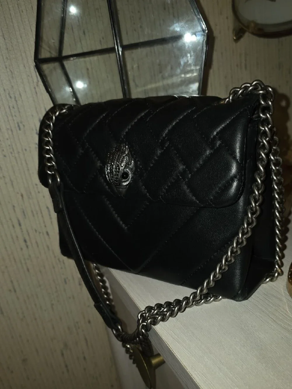 Leather MD Kensington Bag - Black